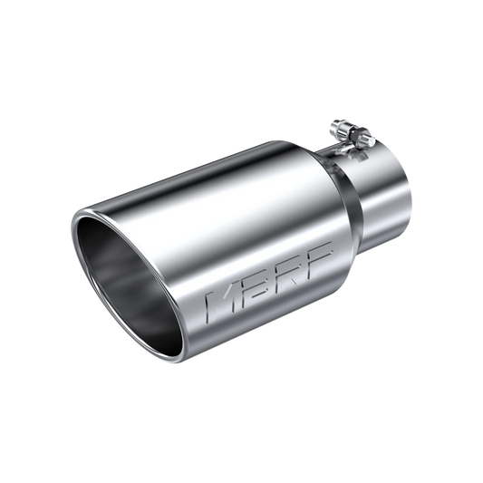 MBRP T5073 Exhaust Tip - 6" OD Angled Rolled End 4" inlet 12" length | T304 Stainless