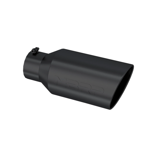 MBRP T5129BLK Exhaust Tip - 8" OD; Rolled end; 5" ID; 18" length | Black Coated