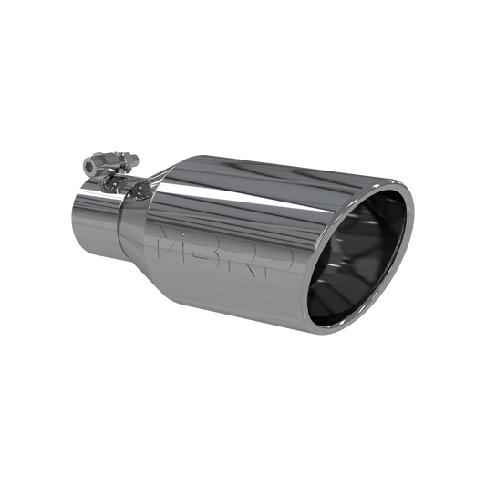 MBRP T5160 Exhaust Tip - T304 Stainless Steel SW Angle Rolled End Tip; 2.5 " ID; 4.5" OD; 11" length | T304 Stainless