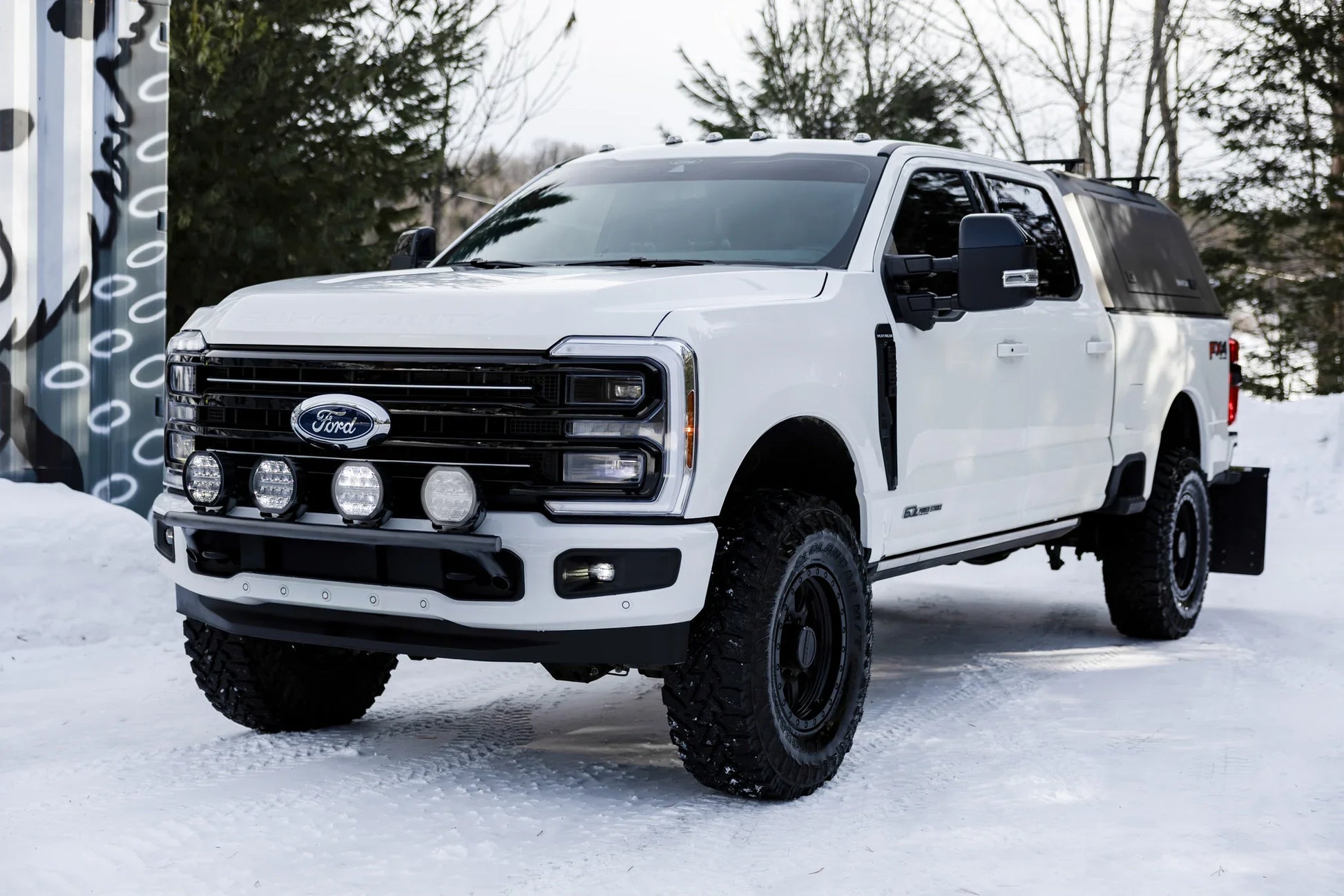 MBRP Ford F250/F350/F450/F550 Bumper Light Mounting Bar - Black-Coated
