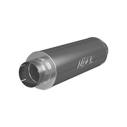 MBRP M2220A Universal Muffler - 5" in/out, 8" body, 31" overall, Quiet Tone | Aluminized