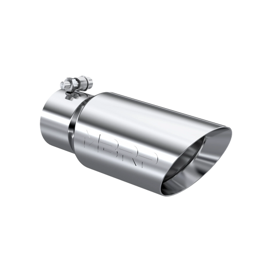 MBRP T5156 Exhaust Tip - 4" OD; Dual Wall Angled; 3" inlet; 10" length | T304 Stainless