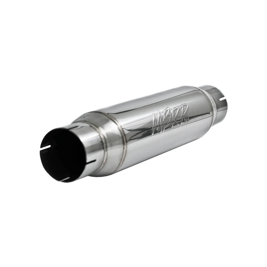 MBRP R1013 Universal Resonator - 3" In/Out, 16" Body, 4" OD, 20" Overall | T304 Stainless