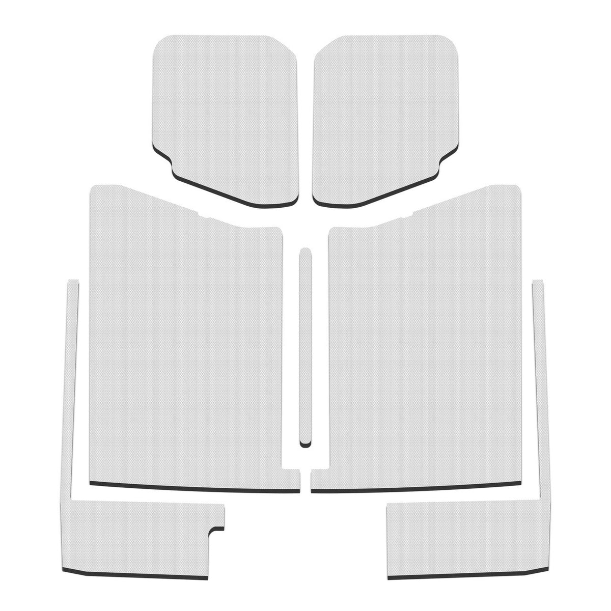 DEI for 2020-2022 Jeep Gladiator JT 4-Door Boom Mat Complete Headliner Kit - 7 Piece - White