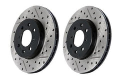 Stoptech Front Cross Drilled & Slotted Brake Rotors - Pair (312x25)